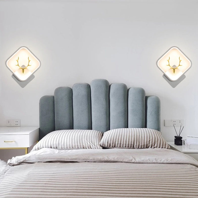 Light metal a parete geometrica contemporanea in metallo 1 lampada a LED LAD