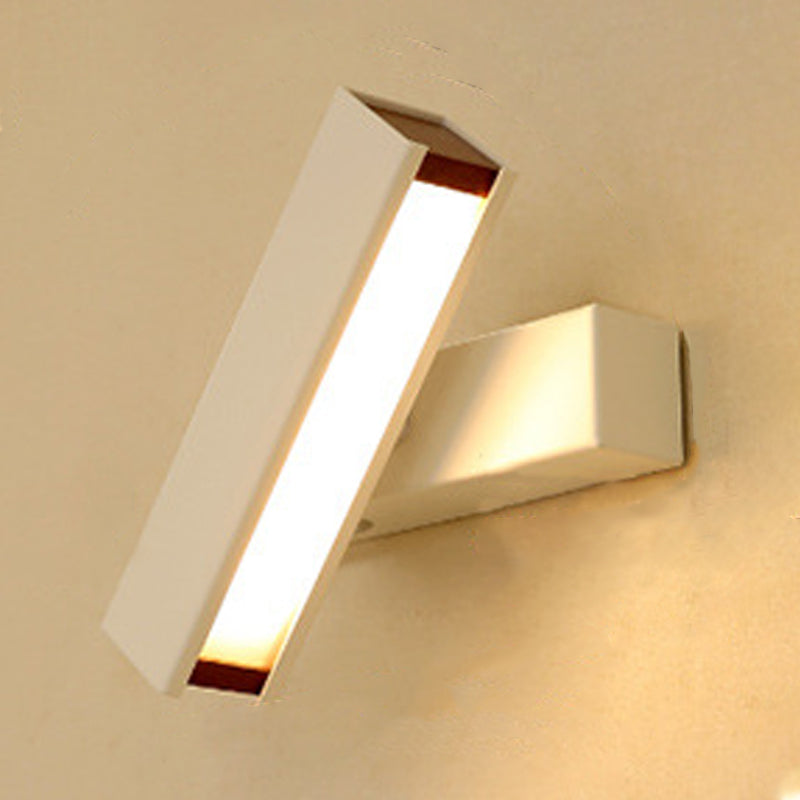 Luz de la pared de la pared de sombra cuadrada simple de luz simple iluminación de pared de metal de estilo simple