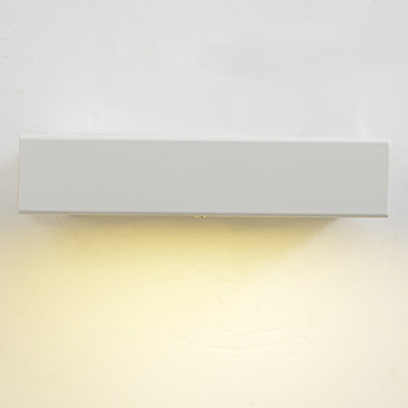 Luz de la pared de la pared de sombra cuadrada simple de luz simple iluminación de pared de metal de estilo simple