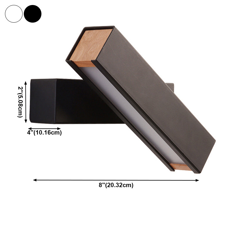 Luz de la pared de la pared de sombra cuadrada simple de luz simple iluminación de pared de metal de estilo simple