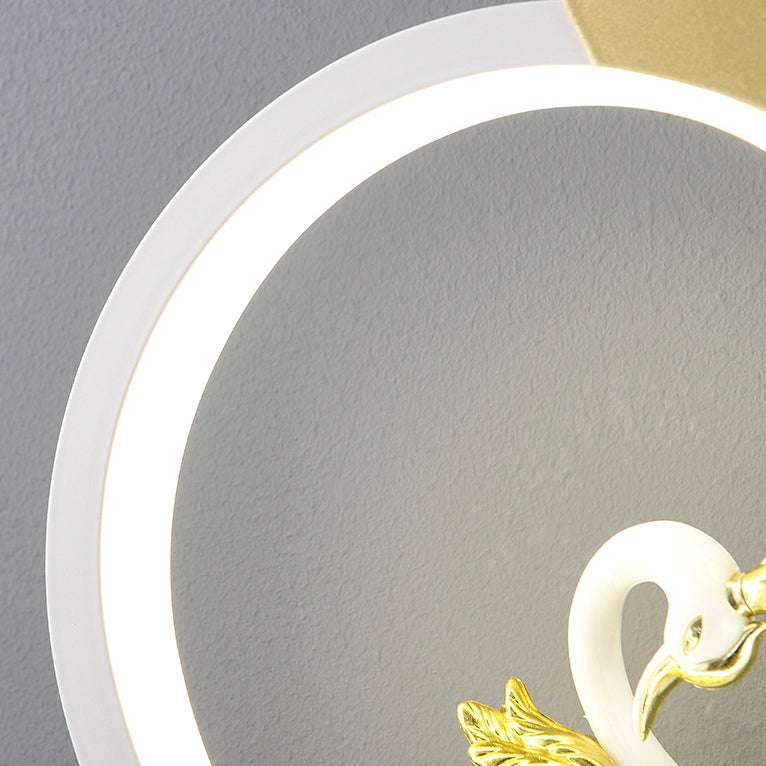 Heart-shaped 1-Light Wall Sconce Kids Style Metal Wall Light Fixture without Decorations