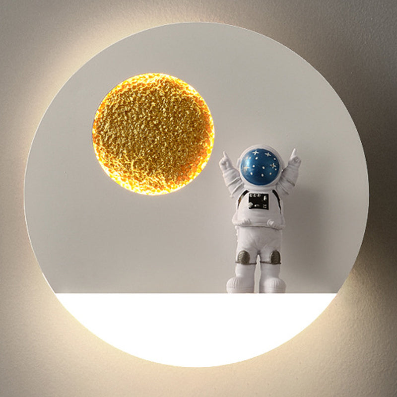 GEOMETRIC HADE SCONCE SCONCE STYE METAL METAL 1 SCONCI LIGHT, SAPI con decorazione