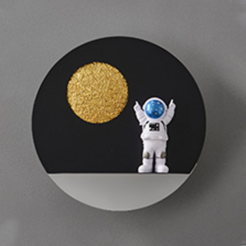 GEOMETRIC HADE SCONCE SCONCE STYE METAL METAL 1 SCONCI LIGHT, SAPI con decorazione