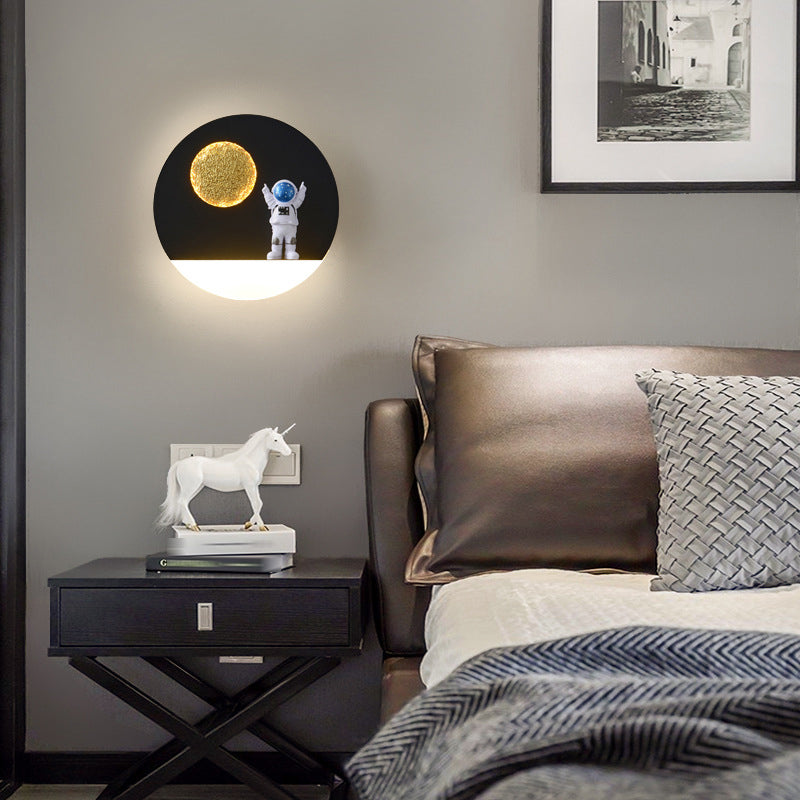 GEOMETRIC HADE SCONCE SCONCE STYE METAL METAL 1 SCONCI LIGHT, SAPI con decorazione