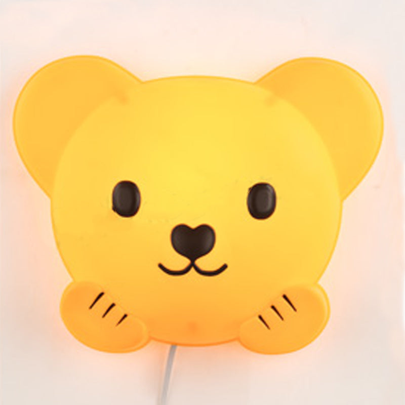 Ombra unica tonalità a parete a parete a parete per bambini in stile muro di plastica lampada da parete