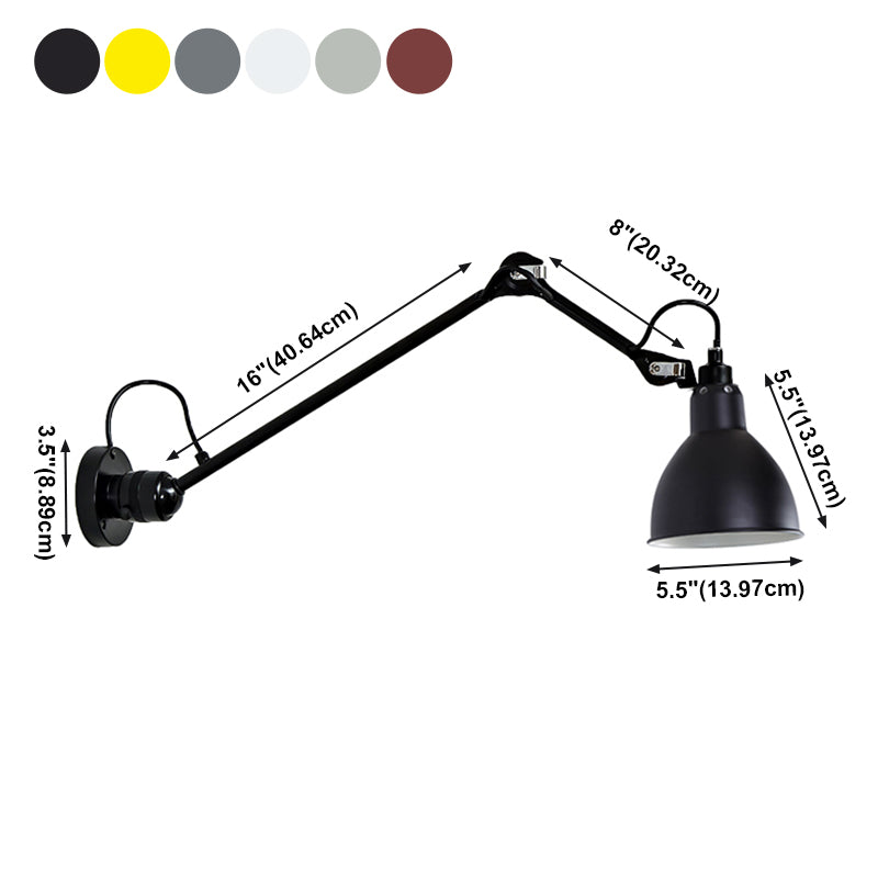 Estilo contemporáneo Luces de apliques de pared ajustables 1 Luz de luz de luz