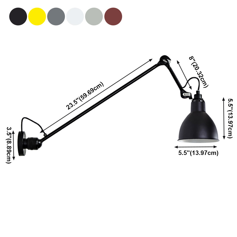 Estilo contemporáneo Luces de apliques de pared ajustables 1 Luz de luz de luz