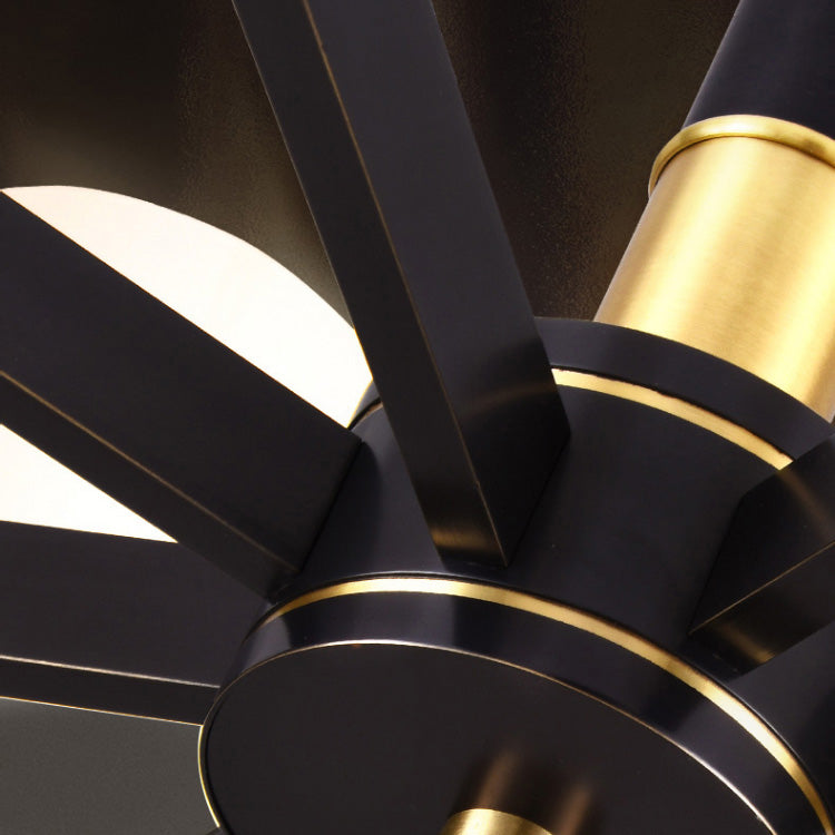 Light Luxury Style Chandelier Lighting Cylindrical Hanging Chandelier with Glass Shade