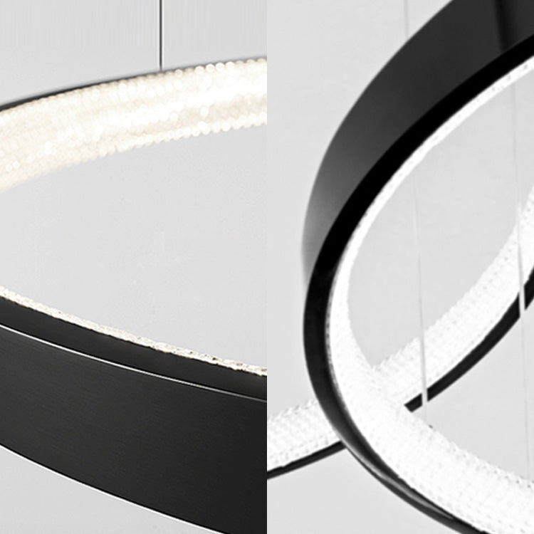 Minimalisme Noordse stijl LED Hangende kroonluchter licht cirkelvormig plafond kroonluchter