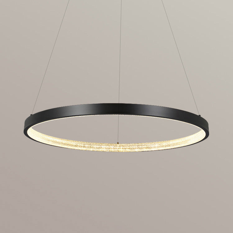 Minimalisme Noordse stijl LED Hangende kroonluchter licht cirkelvormig plafond kroonluchter