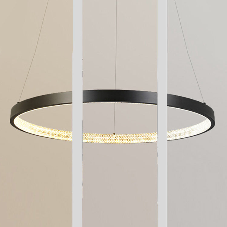 Minimalisme Noordse stijl LED Hangende kroonluchter licht cirkelvormig plafond kroonluchter