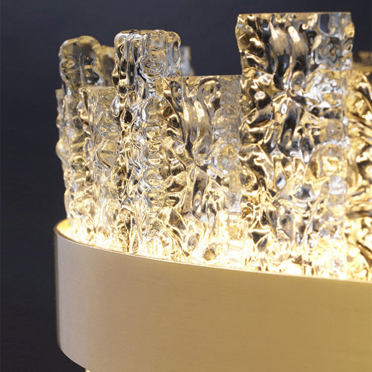 Lichte luxe stijl kroonluchter verlichtingsarmaturen cirkelvormige kristal LED -plafond kroonluchter