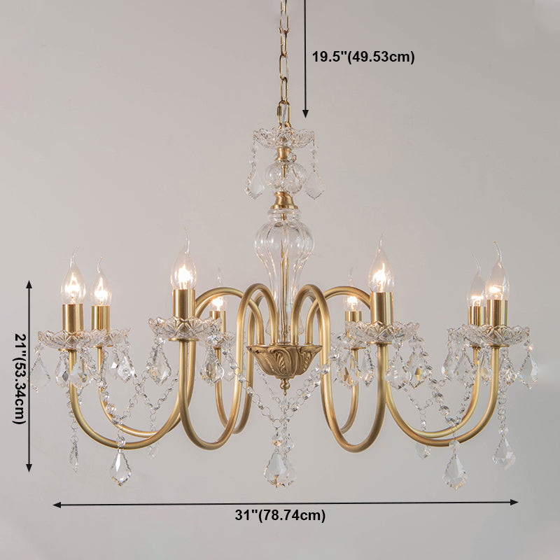 American Style Vertical Hanging Chandelier Light Crystal Chandelier Light Fixtures
