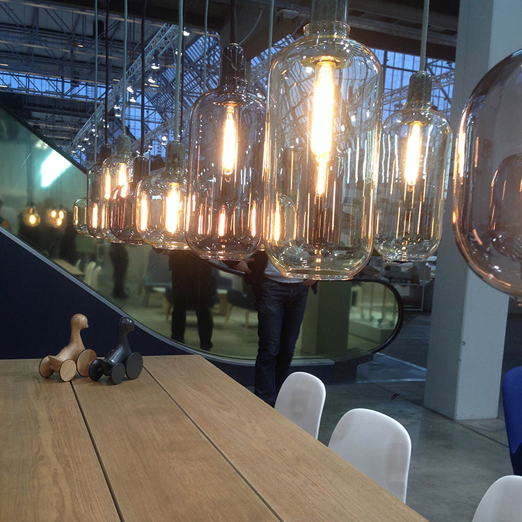 Moderner künstlerischer Stil Single Hanging Lampe Marmor Geometrische Anhänger Licht mit Glasschatten