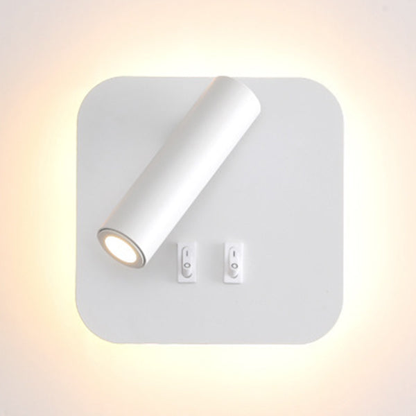 Eigentijdse metalen wand sconce led wand gemonteerd licht voor studieruimte bed