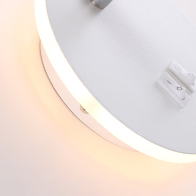 Eigentijdse metalen wand sconce led wand gemonteerd licht voor studieruimte bed