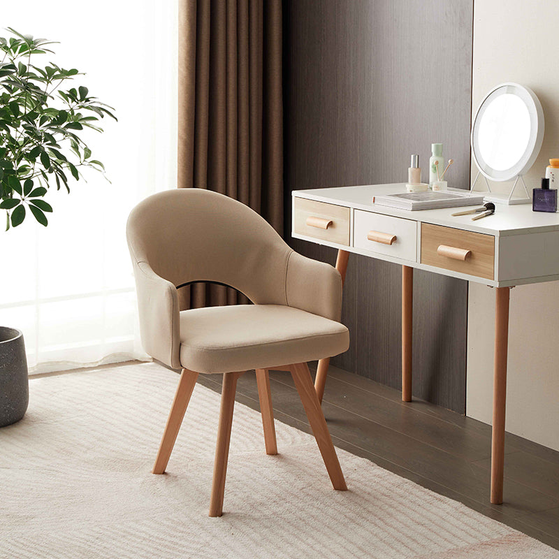 Chaises de salle à manger en bois modernes, fauteuils latéraux à dossier ouvert pour la cuisine