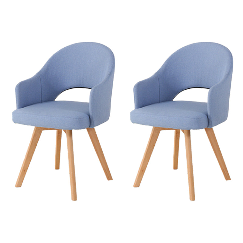 Chaises de salle à manger en bois modernes, fauteuils latéraux à dossier ouvert pour la cuisine