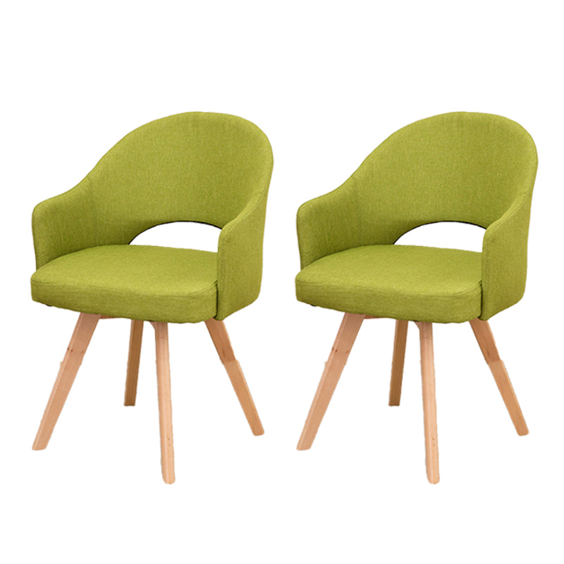 Chaises de salle à manger en bois modernes, fauteuils latéraux à dossier ouvert pour la cuisine