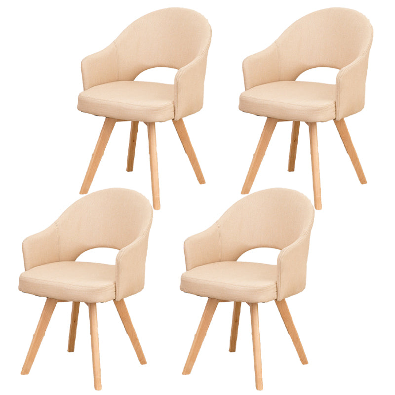 Chaises de salle à manger en bois modernes, fauteuils latéraux à dossier ouvert pour la cuisine