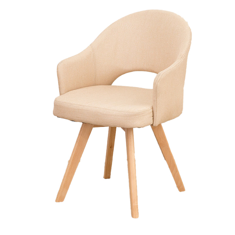 Chaises de salle à manger en bois modernes, fauteuils latéraux à dossier ouvert pour la cuisine