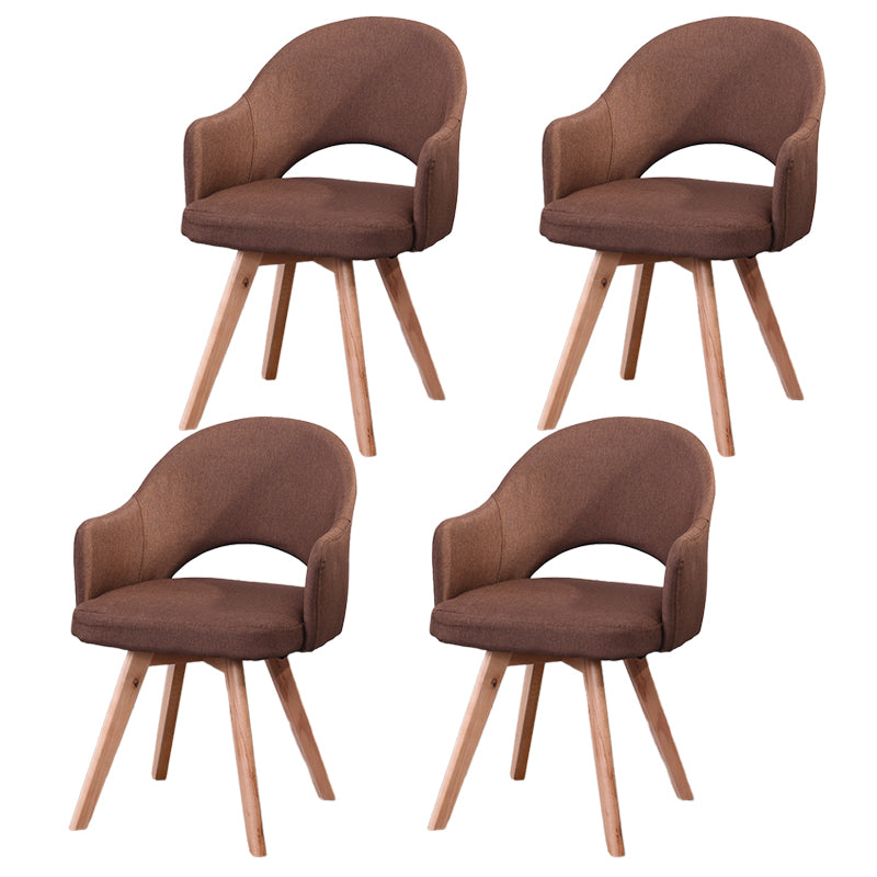 Chaises de salle à manger en bois modernes, fauteuils latéraux à dossier ouvert pour la cuisine