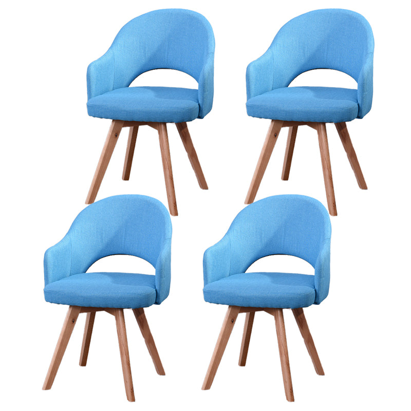 Chaises de salle à manger en bois modernes, fauteuils latéraux à dossier ouvert pour la cuisine