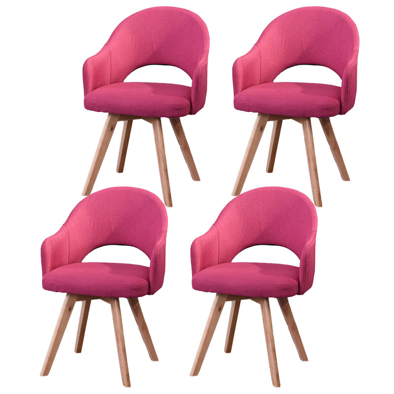 Chaises de salle à manger en bois modernes, fauteuils latéraux à dossier ouvert pour la cuisine