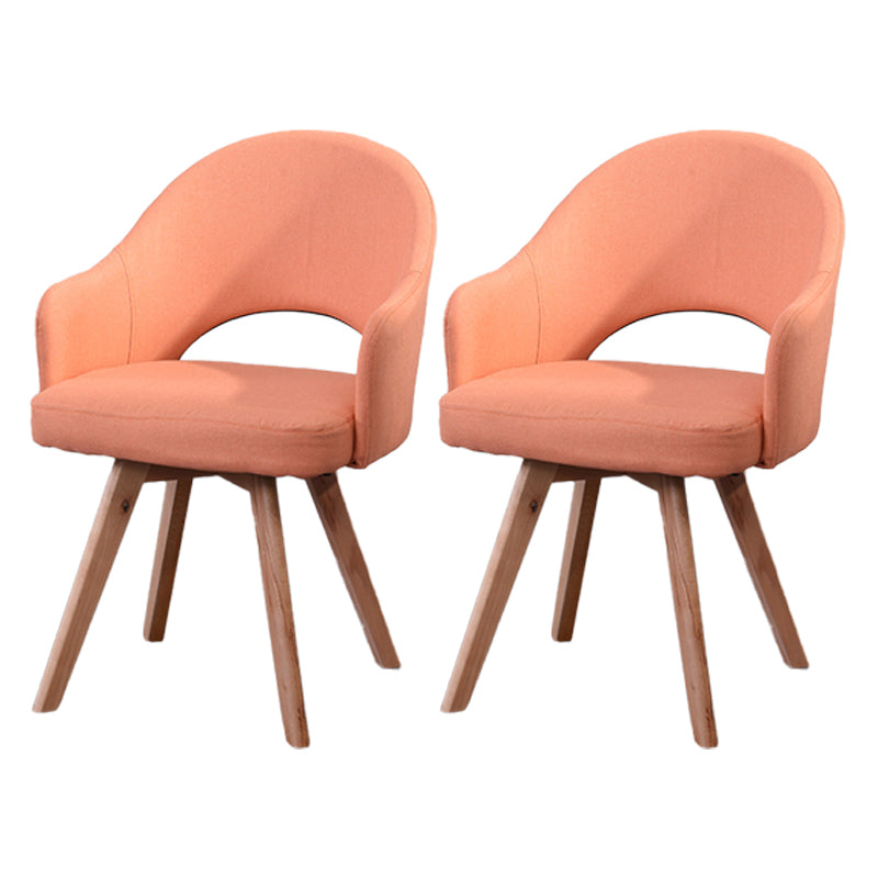 Chaises de salle à manger en bois modernes, fauteuils latéraux à dossier ouvert pour la cuisine