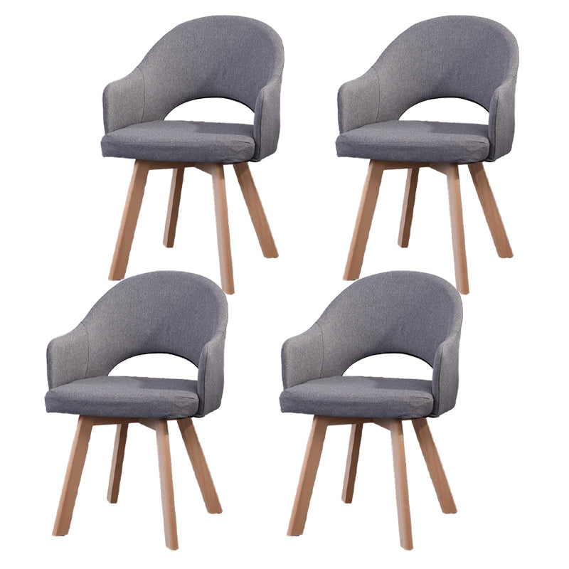 Chaises de salle à manger en bois modernes, fauteuils latéraux à dossier ouvert pour la cuisine