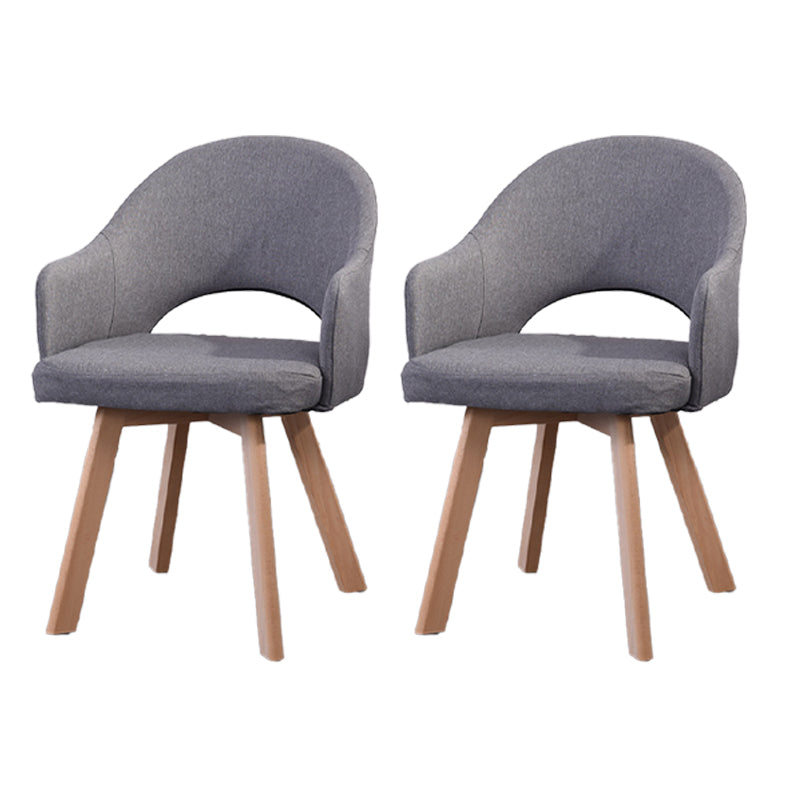 Chaises de salle à manger en bois modernes, fauteuils latéraux à dossier ouvert pour la cuisine