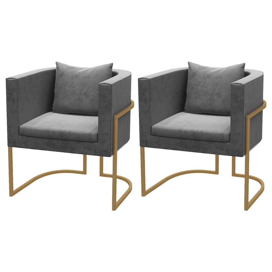 Sillas de comedor tapizadas de estilo contemporáneo, sillas con respaldo sólido para el hogar