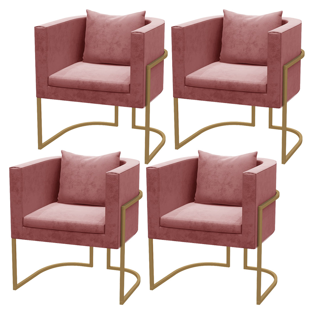 Sillas de comedor tapizadas de estilo contemporáneo, sillas con respaldo sólido para el hogar