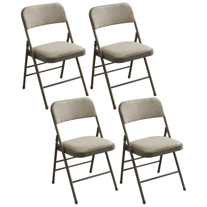Les chaises latérales tapissées se pliantes de style industriel ouvrent les chaises latérales de salle à manger arrière