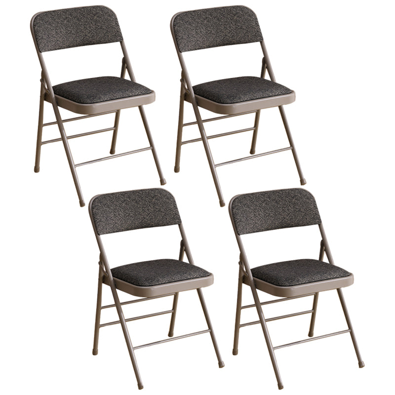 Les chaises latérales tapissées se pliantes de style industriel ouvrent les chaises latérales de salle à manger arrière