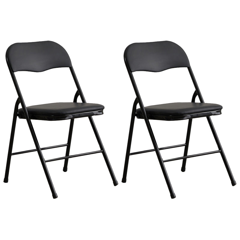 Industriële stijl PU lederen eetkamerstoelen Open achterste zijkoelen voor thuis