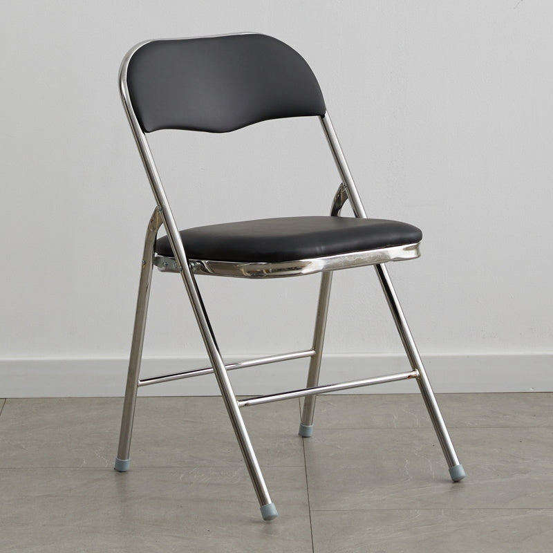 Industriële stijl PU lederen eetkamerstoelen Open achterste zijkoelen voor thuis
