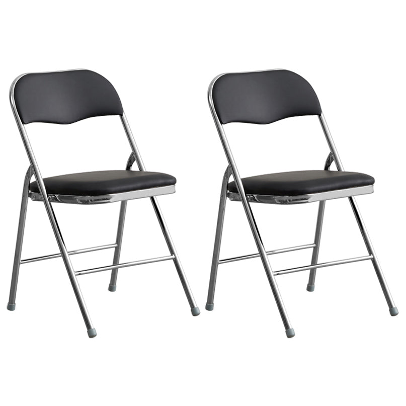Industriële stijl PU lederen eetkamerstoelen Open achterste zijkoelen voor thuis