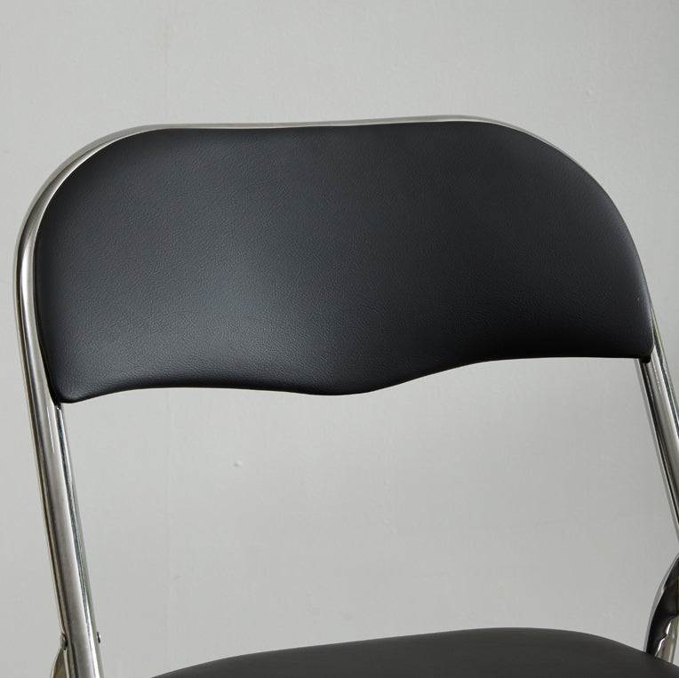Industriële stijl PU lederen eetkamerstoelen Open achterste zijkoelen voor thuis