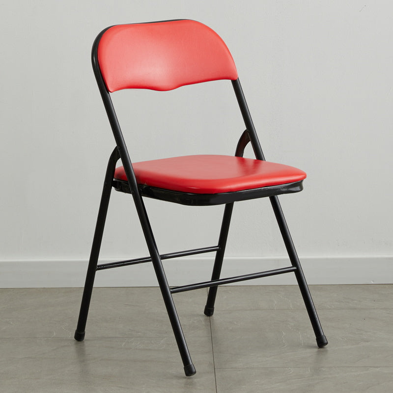 Industriële stijl PU lederen eetkamerstoelen Open achterste zijkoelen voor thuis