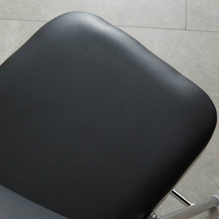 Industriële stijl PU lederen eetkamerstoelen Open achterste zijkoelen voor thuis