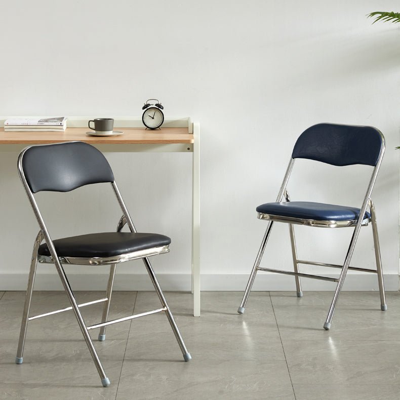 Industriële stijl PU lederen eetkamerstoelen Open achterste zijkoelen voor thuis