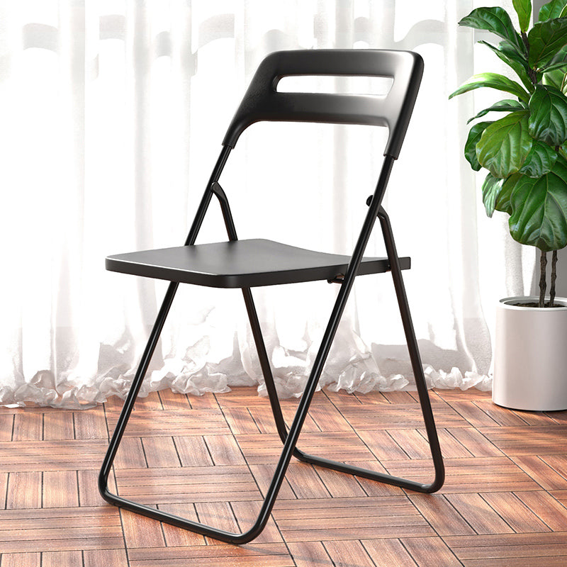Modern Style Plastic Dining Armless Chairs Open Back Dining Side Chairs for Home Use