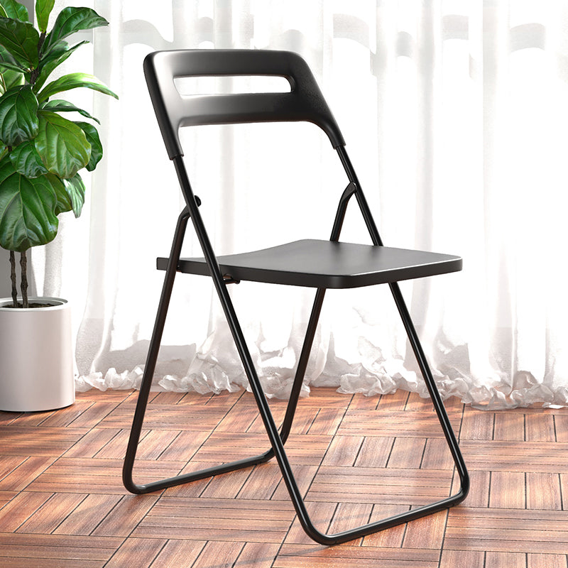 Modern Style Plastic Dining Armless Chairs Open Back Dining Side Chairs for Home Use