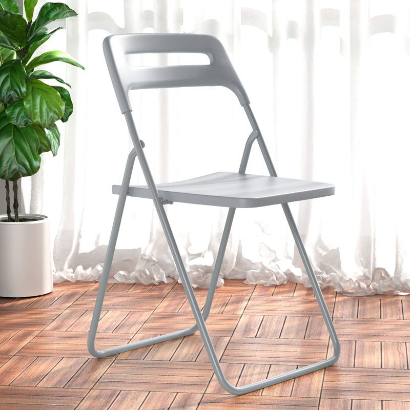 Modern Style Plastic Dining Armless Chairs Open Back Dining Side Chairs for Home Use