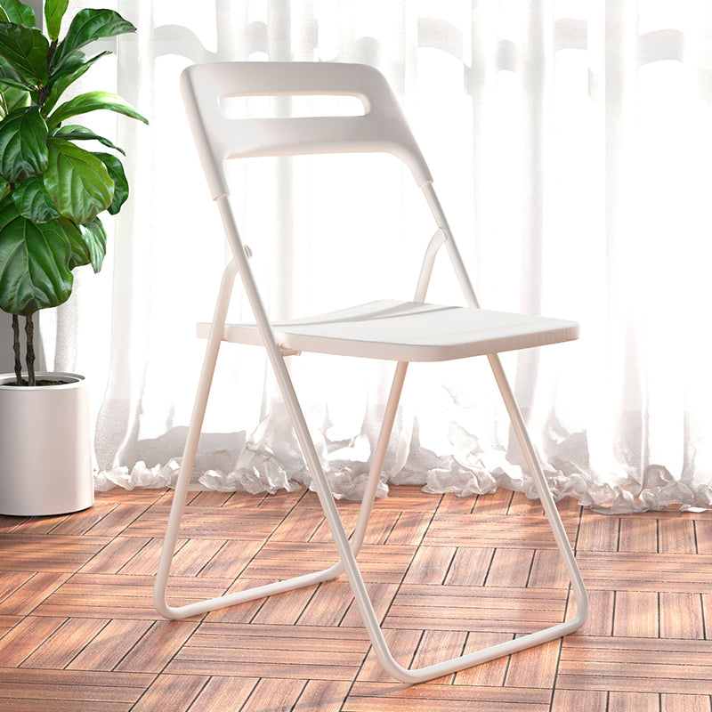 Modern Style Plastic Dining Armless Chairs Open Back Dining Side Chairs for Home Use
