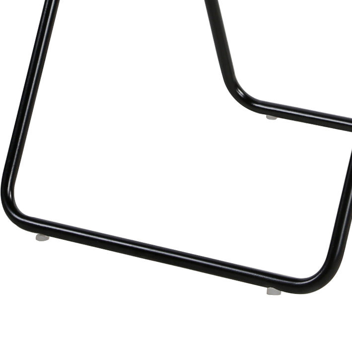 Modern Style Plastic Dining Armless Chairs Open Back Dining Side Chairs for Home Use