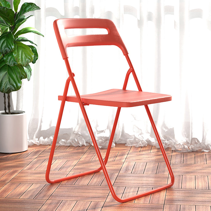 Modern Style Plastic Dining Armless Chairs Open Back Dining Side Chairs for Home Use