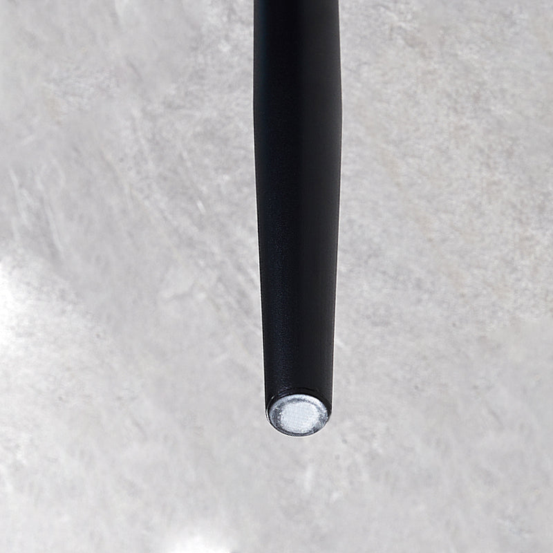 Sillas de comedor de tela de lino de estilo escandinavo, sillas sin brazos con respaldo sólido para el hogar
