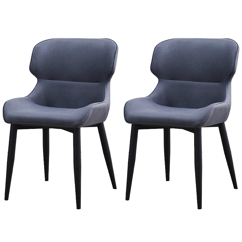 Sillas tapizadas de cuero de estilo nórdico, sillones Wingback Parsons